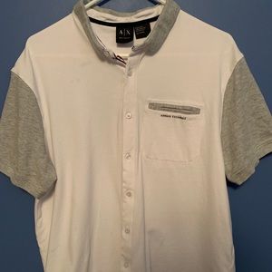 Armani Exchange short sleeve  button up